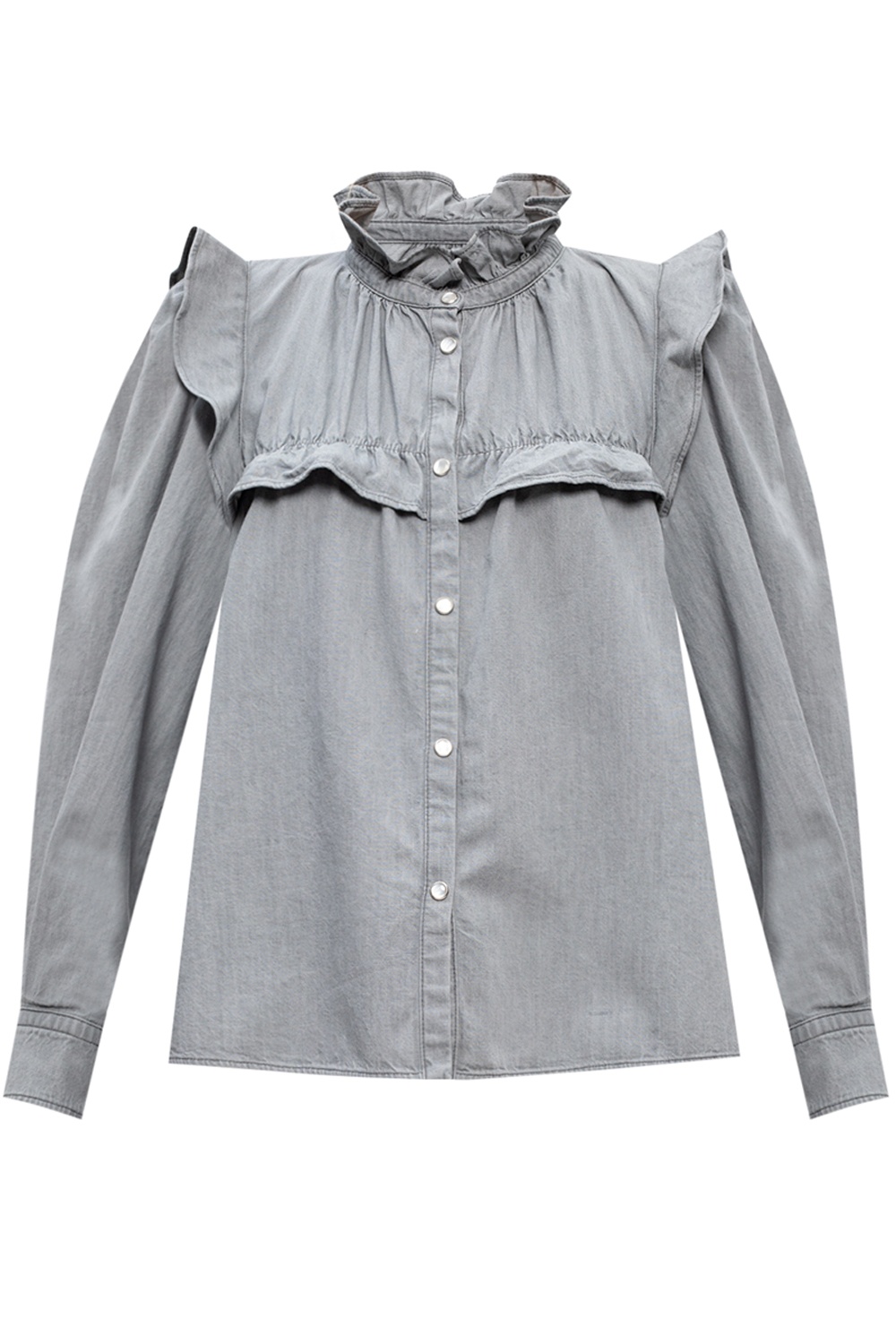 ISABEL MARANT ETOILE刺繍入りGジャンサイズ36 ライトブルー